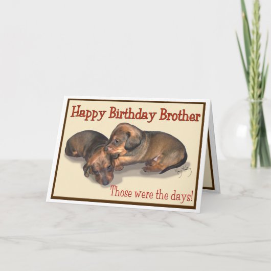 ハッピーバースデーブラザー カード (正面)