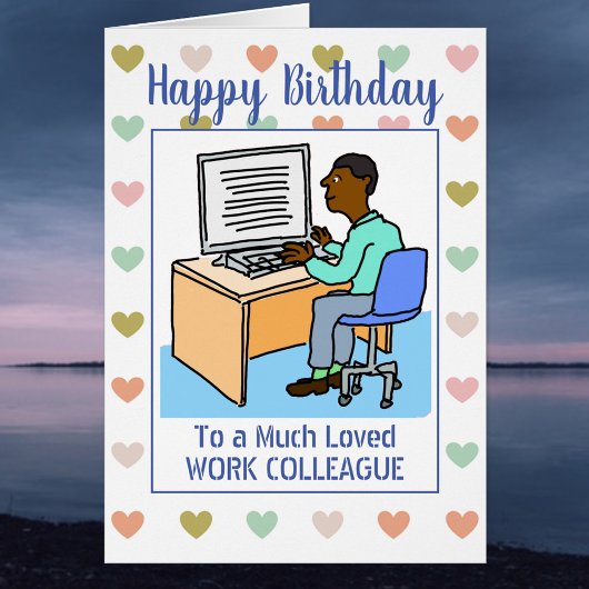 ハッピーバースデーブラックのOffice仕事仲間