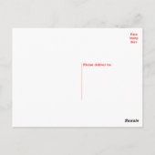 ハッピーバースデーブラックラブラドールレトリエバーパピードッグ ポストカード (裏面)