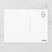 ハッピーバースデーブラック&ホワイト水玉模様ポストカード ポストカード (裏面)