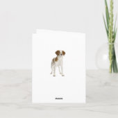 ハッピーバースデーブリタニースパニエル犬子犬カード カード (裏面)