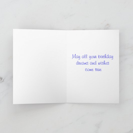 ハッピーバースデーブリタニースパニエル犬子犬用カード カード (内部)