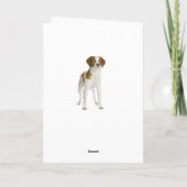ハッピーバースデーブリタニースパニエル犬子犬用カード カード (裏面)