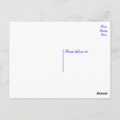 ハッピーバースデーブルテリアパピードッグ ポストカード (裏面)