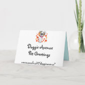 ハッピーバースデーブルドッグカード カード (裏面)