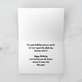 ハッピーバースデーブルドッグ カード (内部)