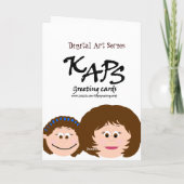 ハッピーバースデーブルネットマム（娘） カード (裏面)