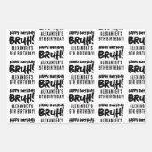 ハッピーバースデーブルボーイ10代の若者10代のボーイ ラッピングペーパーシート (正面3)