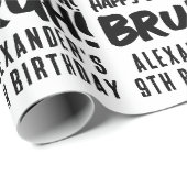 ハッピーバースデーブルボーイ10代の若者10代のボーイ ラッピングペーパー (ロールコーナー)