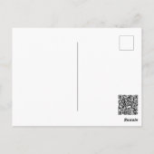 ハッピーバースデーブルムースとワイルドフラワーポストカード ポストカード (裏面)