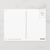 ハッピーバースデーブルメンクランズアクアレル ポストカード (裏面)