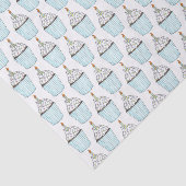 ハッピーバースデーブルーカップケーキスプリンクルつや消し 薄葉紙 (詳細)