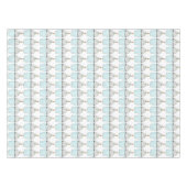 ハッピーバースデーブルーケーキカップケーキキャンドルふりかけ テーブルクロス (正面(横))