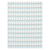 ハッピーバースデーブルーケーキカップケーキキャンドルふりかけ テーブルクロス (正面)