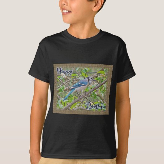 ハッピーバースデーブルージェイ Tシャツ (正面)