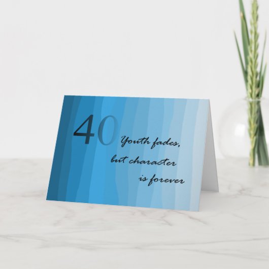 ハッピーバースデーブルースカード カード (正面)