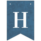 ハッピーバースデーブルーバパーソナライズされたンティングフラグ バンティングフラッグ (第2の旗)