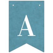 ハッピーバースデーブルーバパーソナライズされたンティングフラグ バンティングフラッグ (第3の旗)