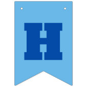 ハッピーバースデーブルーボーイズパーティー写真 バンティングフラッグ (第2の旗)