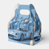 ハッピーバースデーブルーレースカーバルーン フェイバーボックス (裏面サイド)