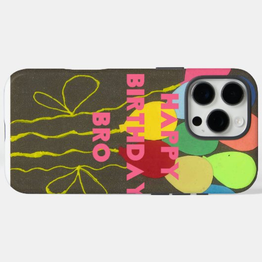 ハッピーバースデーブロアートデザイン Case-Mate iPhoneケース (裏面 (横))