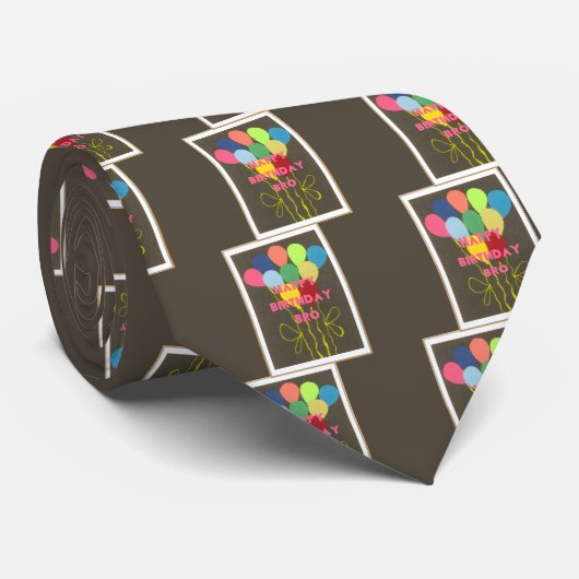 ハッピーバースデーブロアートプリント ネクタイ (ロール)