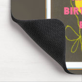 ハッピーバースデーブロアートプリント マウスパッド (コーナー)