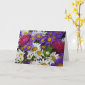 ハッピーバースデーブーケ カード (黄色い花)