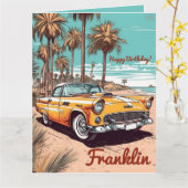 ハッピーバースデーブーマークラシック誕生日 カード (黄色い花)