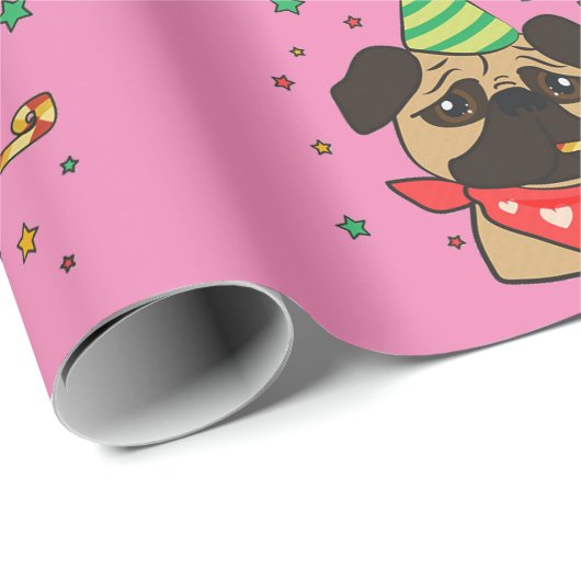 ハッピーバースデープグガール ラッピングペーパー (ロールコーナー)