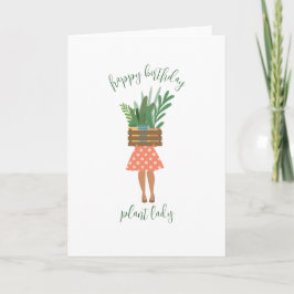 ハッピーバースデープラントレディーカード カード
