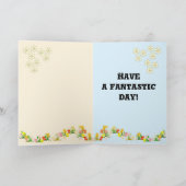 ハッピーバースデープリンセスかわいい顔カード サンキューカード (内部)