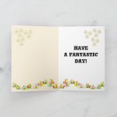 ハッピーバースデープリンセスかわいい顔カード サンキューカード (内部)