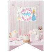 ハッピーバースデープリンセスバンティングバナー バンティングフラッグ (第1の旗)