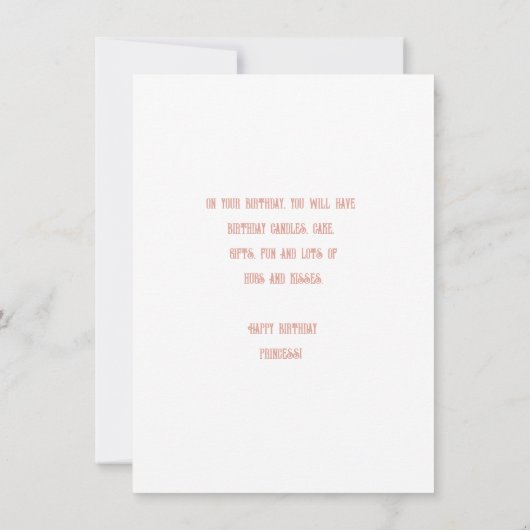ハッピーバースデープリンセスベビーガール (裏面)