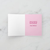 ハッピーバースデープリンセス折りグリーティングカード カード (内部)