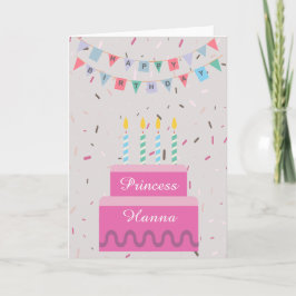 ハッピーバースデープリンセス カード