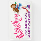 ハッピーバースデープリンセス 横断幕 (縦)