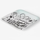 ハッピーバースデープリントカスタムプレート ペーパープレート (傾斜あり)