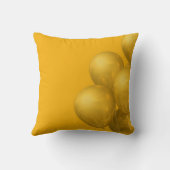 ハッピーバースデープリントモダン白枕 クッション (裏面)