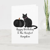 ハッピーバースデープルフェクトパンプキンパン カード (正面)