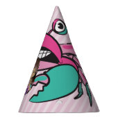 ハッピーバースデープルプレマーメイド誕生日ハット パーティーハット (右)