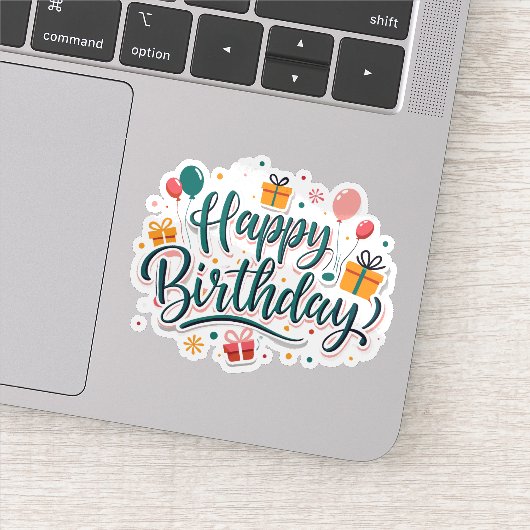 ハッピーバースデープレゼントシール シール (詳細)