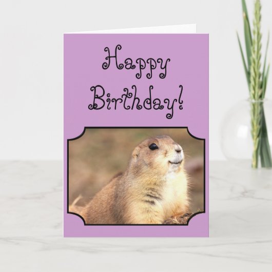 ハッピーバースデープレーリーグリーティングカード カード (正面)