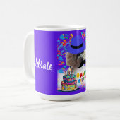 ハッピーバースデープードルコーヒーマグ コーヒーマグカップ (正面左)