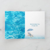 ハッピーバースデープールウォーターカード カード (内部)