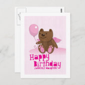 ハッピーバースデーベアー最愛の娘! ポストカード (正面/裏面)