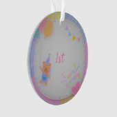 ハッピーバースデーベア  オーナメント (正面)