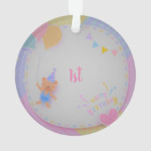 ハッピーバースデーベア  オーナメント (裏面)