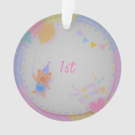 ハッピーバースデーベア オーナメント